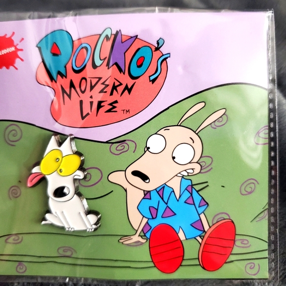 💥2/$30💥 Rocko's Modern Life Spunky Enamel Pin - Picture 1 of 2